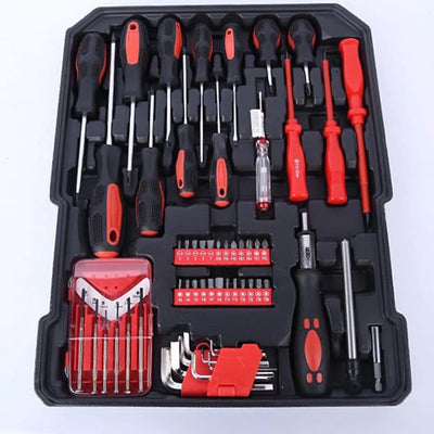 Rbi -Mallette à outils 499 pièces ensemble d'outils de réparation à domicile à  4 couches en aluminium