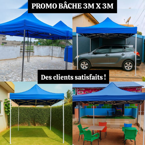 RG-Promo Bâche Tente 3m x 3m pour 24H
