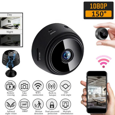 Caméra Wi-Fi Compacte HD 1080P