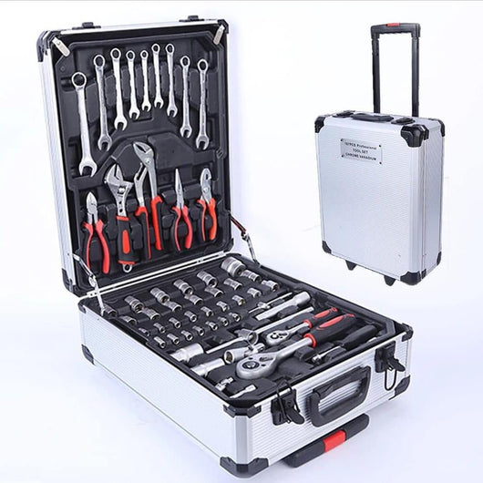 Sn -Mallette à outils 499 pièces ensemble d'outils de réparation à domicile à  4 couches en aluminium