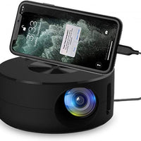 Mini projecteur LED portable et haut-parleur intégré