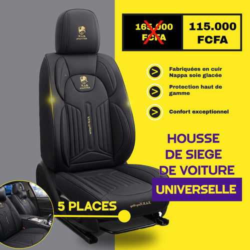 RG - Housses de Siège Universelles 5 Places en Cuir
