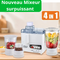 Mixeur - Moulinex 4 en 1 ( mixeur tomate - mixeur fruit - mixeur à sec - hachoir )
