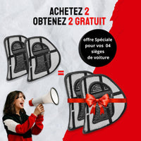 Support Lombaire pour le bas de dos pour Voiture et au Bureau ou chaise bureautique : 01 Acheté = 01  Offert