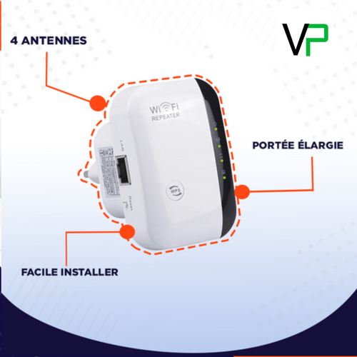 wifiBoost | Répéteur et amplificateur Wifi 300Mbps
