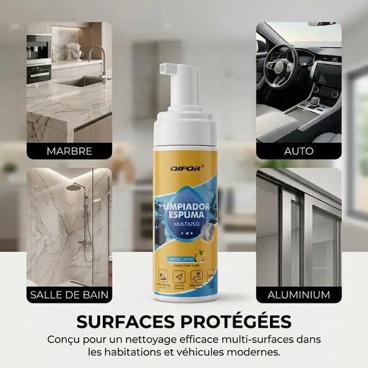 Mousse Nettoyante Multi-Usage pour Voiture & Maison