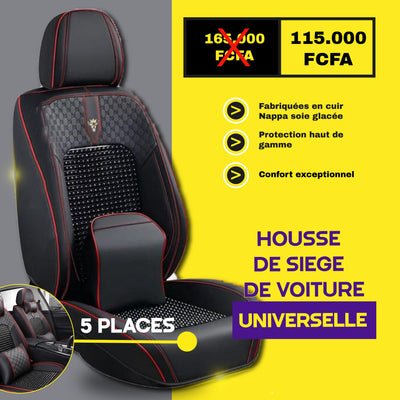 TIK - Rdk - Housses de Siège Universelles 5 Places en Cuir