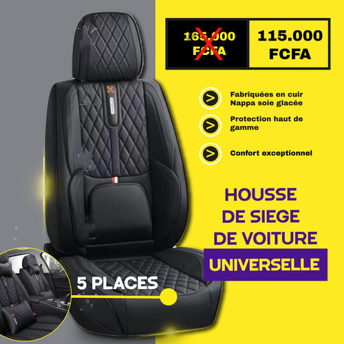 TIK - Rdk - Housses de Siège Universelles 5 Places en Cuir