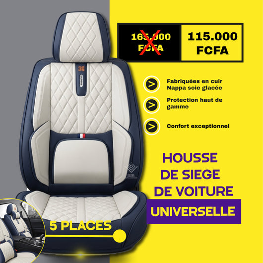 TIK - Rdk - Housses de Siège Universelles 5 Places en Cuir
