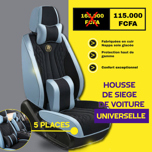 TIK - Rdk - Housses de Siège Universelles 5 Places en Cuir