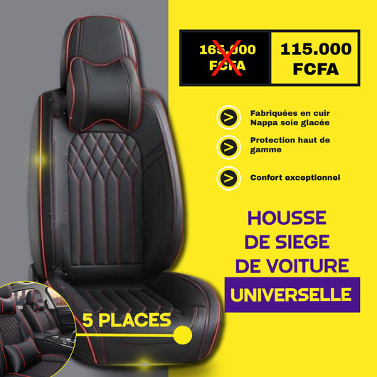 TIK - Rdk - Housses de Siège Universelles 5 Places en Cuir