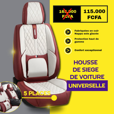 RG - Housses de Siège Universelles 5 Places en Cuir