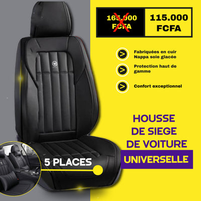 RG - Housses de Siège Universelles 5 Places en Cuir