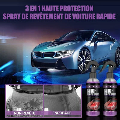 Spray de revêtement de voiture en céramique 3 en 1