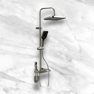 2 - Colonne de douche intelligente à température constante à effet pluie 4 en 1