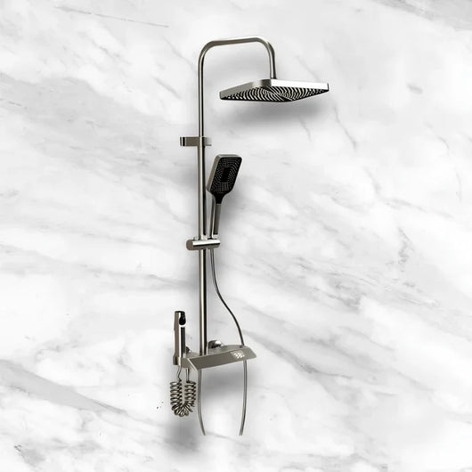 2 - Colonne de douche intelligente à température constante à effet pluie 4 en 1