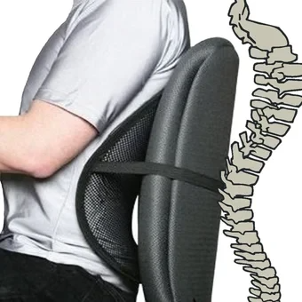 Support Lombaire pour le bas de dos pour Voiture et au Bureau ou chaise bureautique : 01 Acheté = 01  Offert