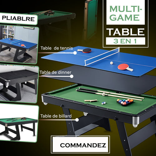 Jeu de billard pliable de table