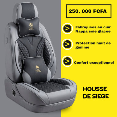 TIK - GB - Housses de Siège Universelles 5 Places en Cuir qualité supérieure