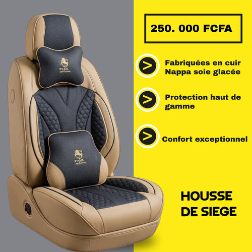 TIK - GB - Housses de Siège Universelles 5 Places en Cuir qualité supérieure
