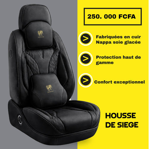TIK - GB - Housses de Siège Universelles 5 Places en Cuir qualité supérieure