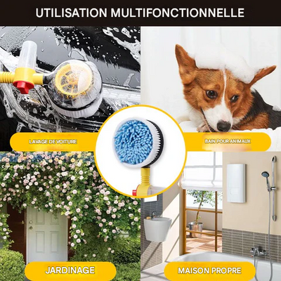 Brosse de lavage de voiture rétractable rotative 360degré automatique